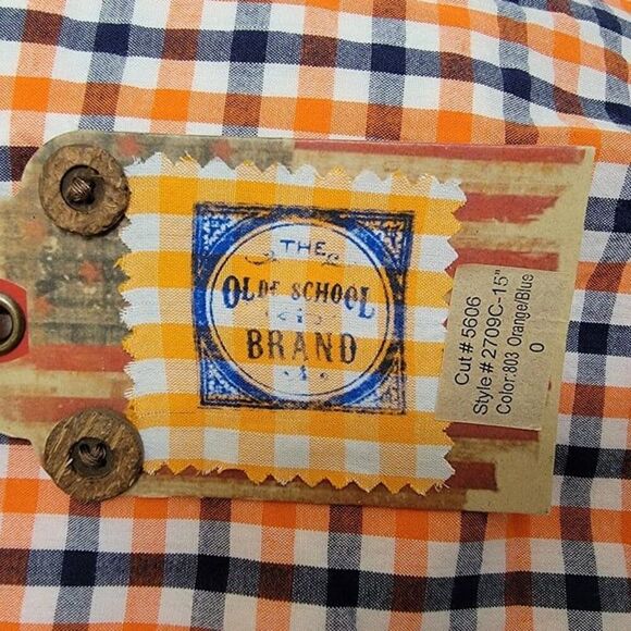 Tailor Vintage Reversible Plaid Orange Mini Skirt Size 4/6 NWT - Picture 10 of 10